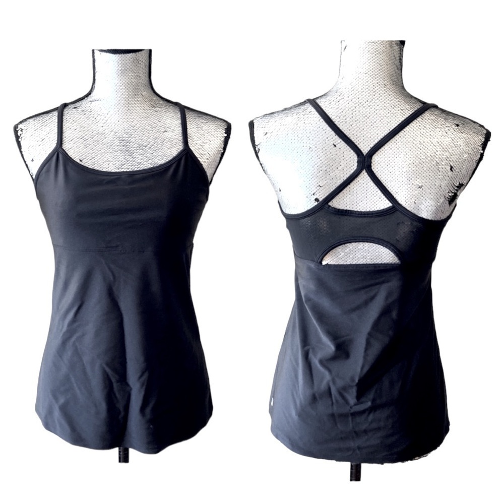 𝅺⭐️2 FOR $20⭐️ Fabletics shiny tank top with mesh detailing size small
